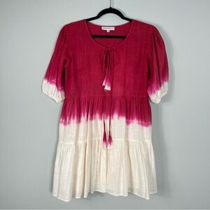 Karina Grimaldi Red and White Mini Dress